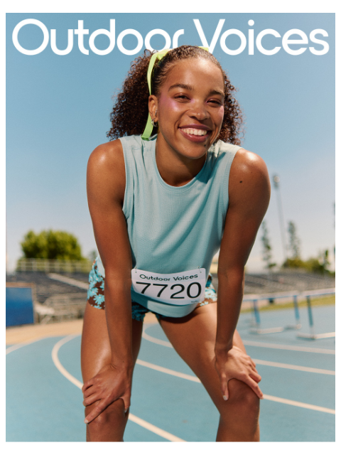 outdoorvoices newsletter: ALMOST GONE: THINKFAST MESH
