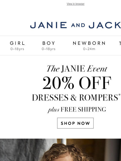 They're 20% off for a limited time. View in browser Stores Janie and Jack Girl Boy Newborn Tween Janie and Jack Girl Boy Newborn Tween Girl Boy Newborn Girl Newborn Boy Accessories Sale Gift