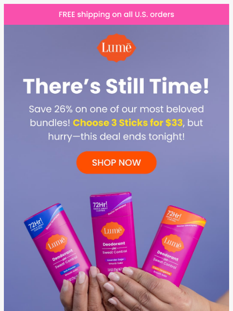 lumedeodorant newsletter: 👉 Don’t Miss Out on 3 for $33 Deo Sticks!