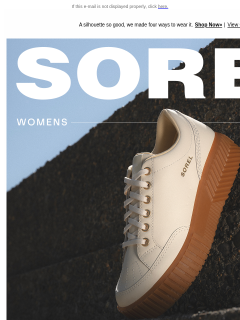 sorel newsletter: The New Standard in Sneakers