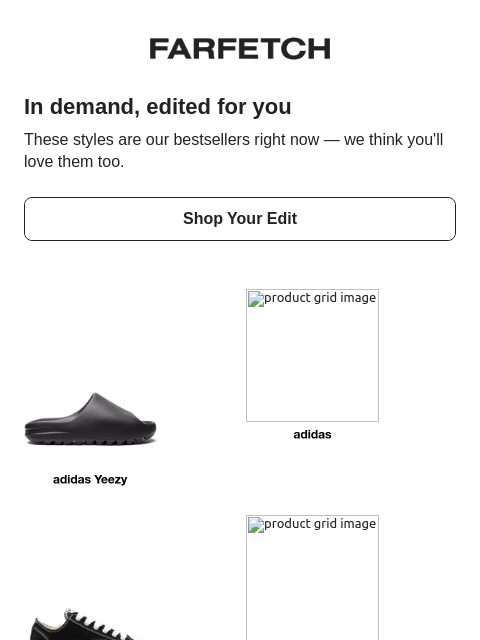 farfetch newsletter: Shop the bestsellers