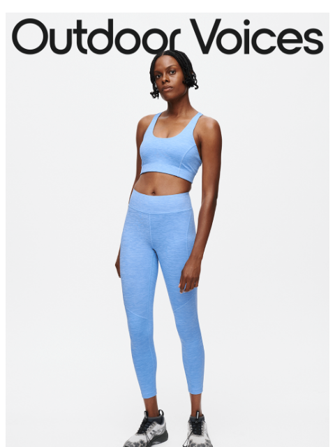 outdoorvoices newsletter: Start building your Doing Things uniform.