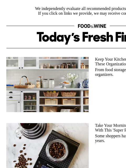 foodandwine newsletter: Whoa! This 'Super Precise' Coffee Scale Is 40% Off...