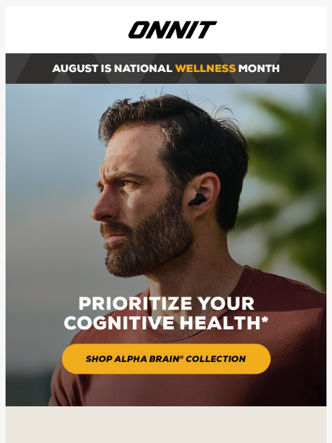 onnit newsletter: Focus on Brainpower This National Wellness Month