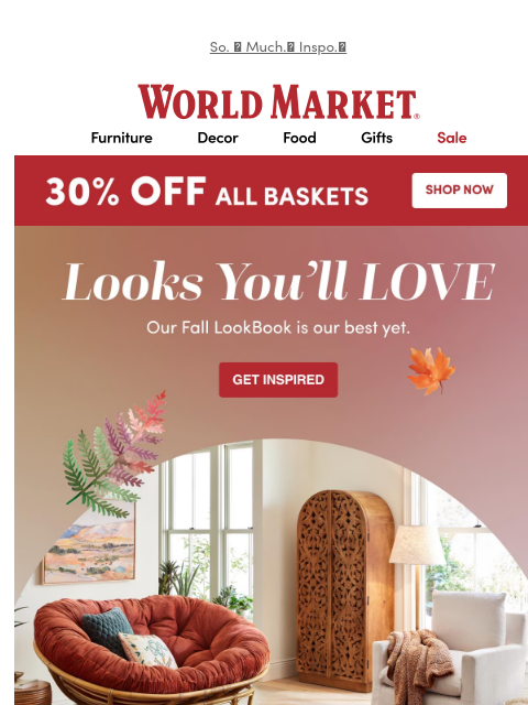 emailworldmarket newsletter: Our Fall 2025 LookBook is HERE!🤩