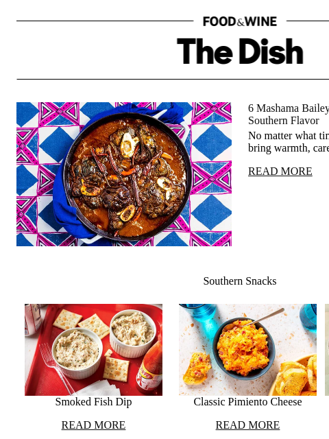 foodandwine newsletter: 6 Mashama Bailey Recipes That Celebrate Southern F...