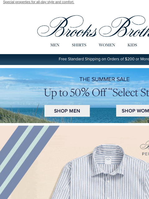 brooksbrothers newsletter: New in Brooks Brothers Performance Series: The spr...