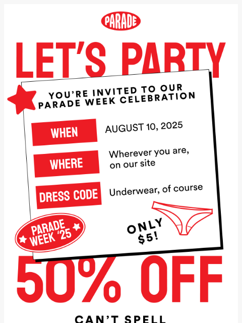 yourparade newsletter: 💌 You're invited 💌