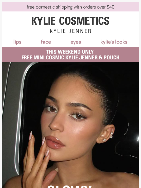 kyliecosmetics newsletter: glowy & glazed summer makeup 💕