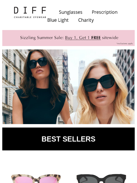 diffeyewear newsletter: Sunnies That Are Meant To Be 🫶