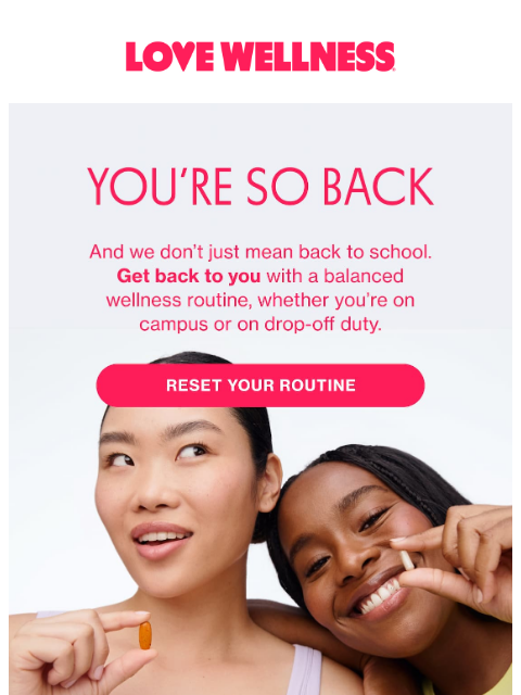 lovewellness newsletter: Now prepping: back to school