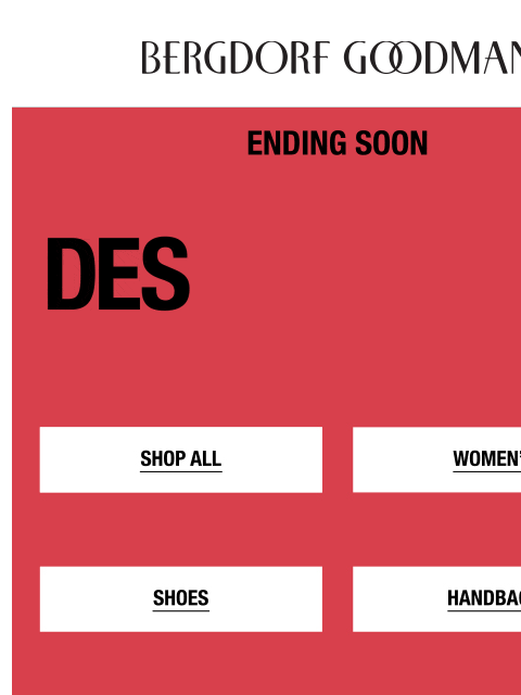 bergdorfgoodman newsletter: Up To 70% Off Designer Sale