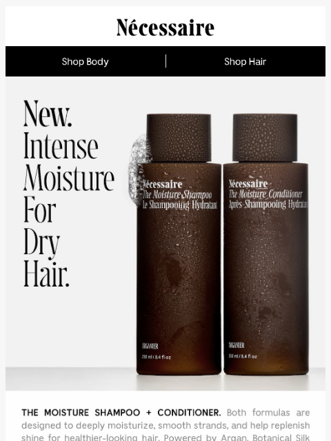necessaire newsletter: New! Intense Moisture For Dry Hair