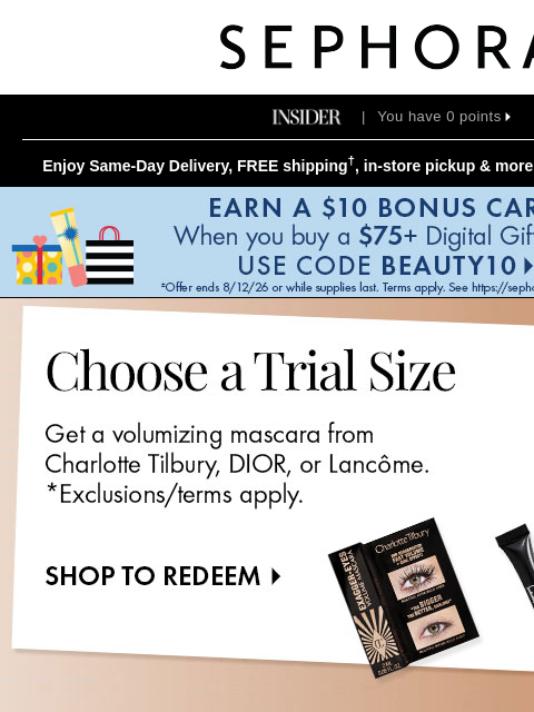 sephora newsletter: Time for something new 🛍️