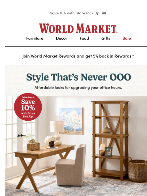 emailworldmarket newsletter: Give your workspace a raise 💻✨