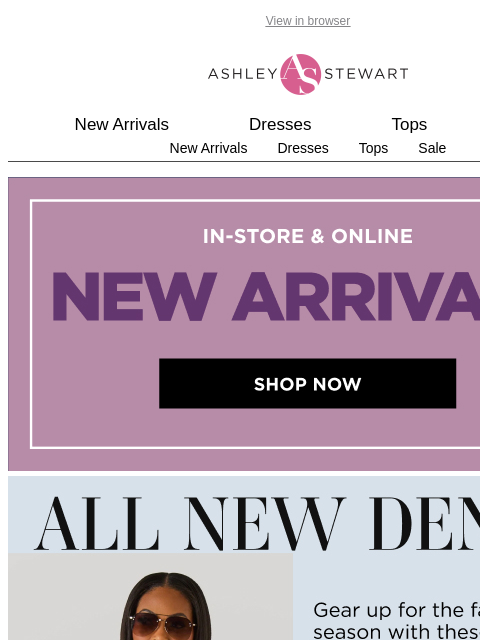 ashleystewart newsletter: 📢 New denim is HERE!