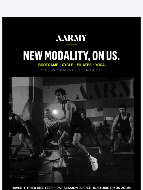 aarmy newsletter: New Modality, On Us 🏆