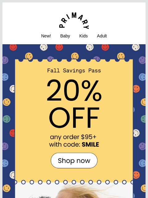 primary newsletter: Hi there 👋 The Fall Savings Pass is here!