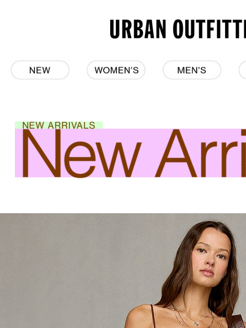 urbanoutfitters newsletter: The best day is NEW ARRIVALS day 🎉