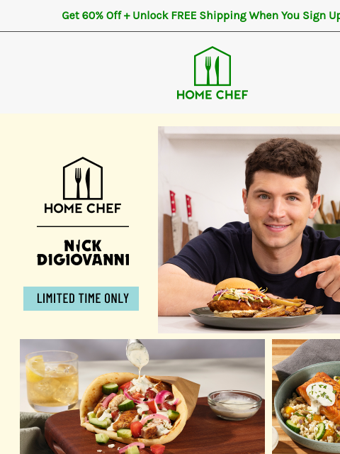 homechef newsletter: Nick DiGiovanni is bringing globally inspired reci...