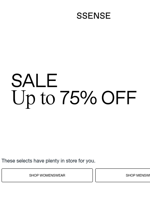ssense newsletter: These Picks Are in Season