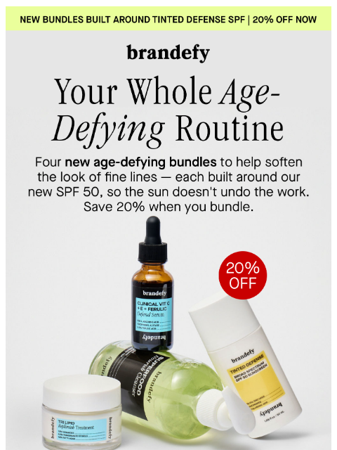 brandefyskin newsletter: Four NEW bundles, all built around SPF