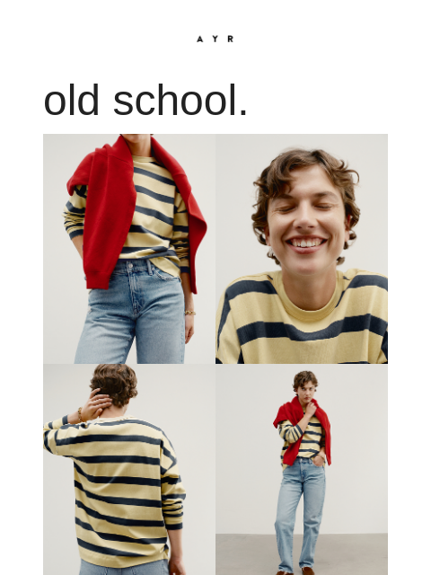 ayr newsletter: NEW STRIPES 🐅