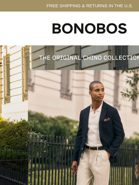 bonobos newsletter: The Original Chino’s Still the Best Chino