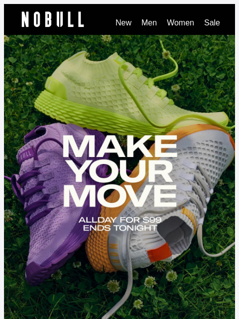 nobullproject newsletter: Last Chance for $99 Allday Shoes in New Colors