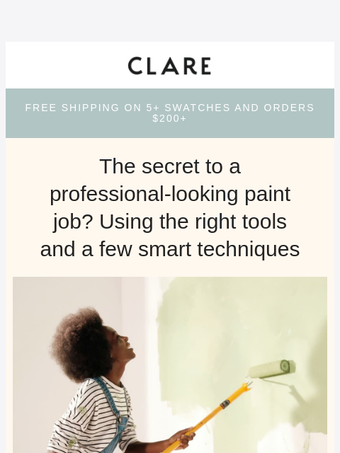 clare newsletter: Paint like you totally know what you’re doing 🎨