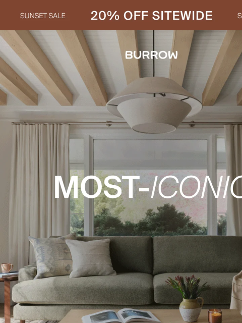 burrow newsletter: Top Rated. Top Of Your Wish List.