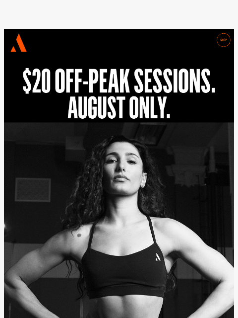 aarmy newsletter: $20 Off-Peak Sessions – Train more. Save more. 🫡