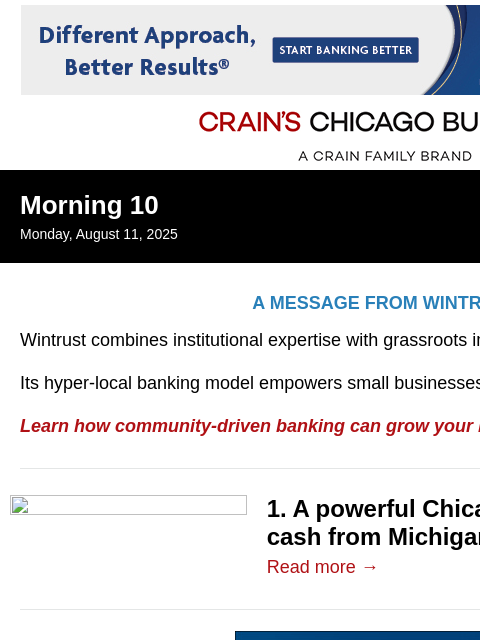 crainalerts newsletter: Powerful Chicago family strikes Michigan weed gold