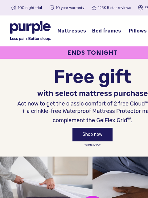 purple newsletter: Last chance for a free gift
