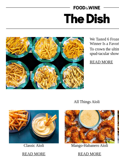 foodandwine newsletter: The No. 1 Frozen French Fry Chefs Love