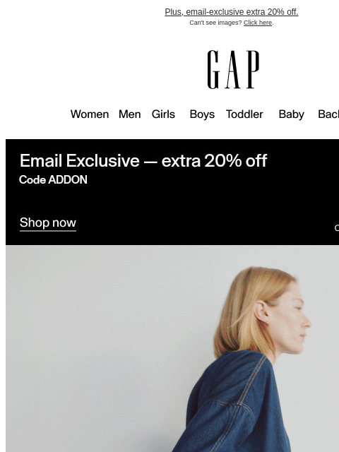 gap newsletter: Final invite: 40–60% off your weekday-to-weekend l...