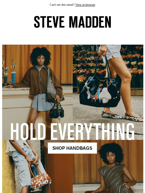 stevemadden newsletter: Fall’s Best Bags Are Here