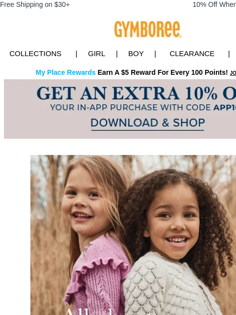 gymboree newsletter: These NEW arrivals are packed with style ✨❤️ Shop ...