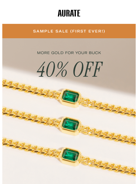 auratenewyork newsletter: MORE STYLES ADDED (40% OFF)