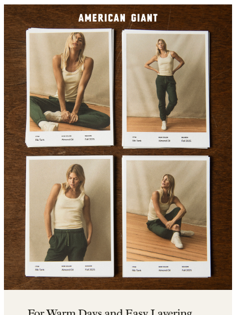 american-giant newsletter: New Shade For Your Favorite Tank