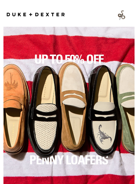 dukeanddexter newsletter: Summer Sale | Loafer Edit