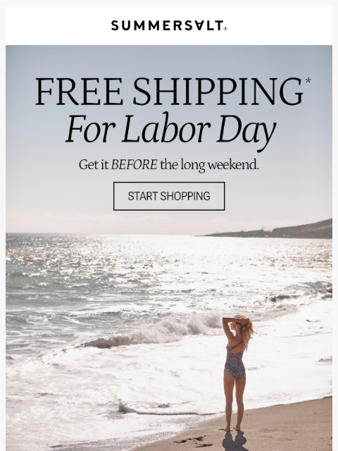 summersalt newsletter: Starts Now: Free Shipping! 🎉