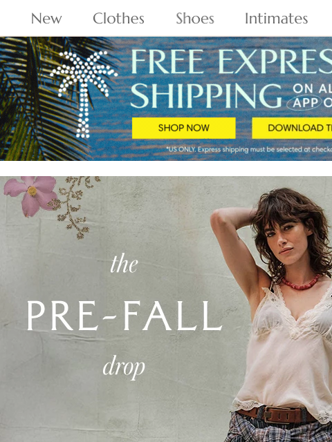 freepeople newsletter: New Collection: The Pre-Fall Drop π