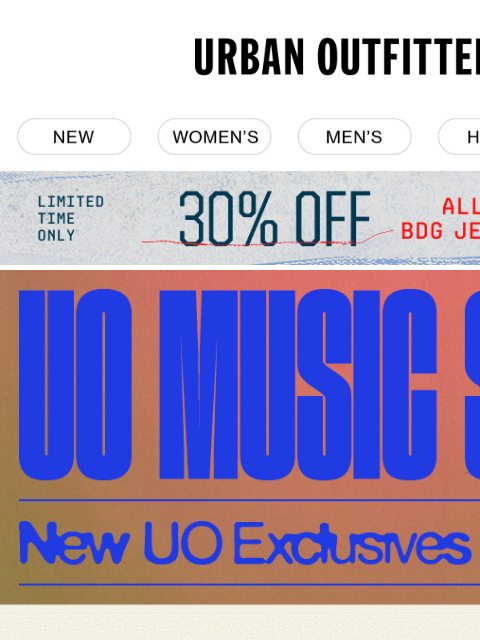 urbanoutfitters newsletter: see what's new in the UO Music Shop
