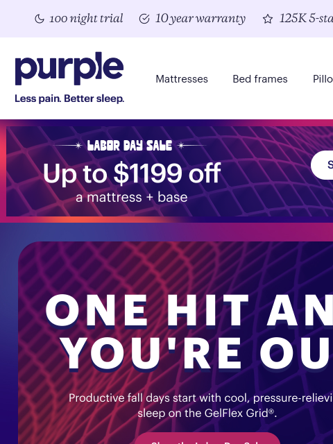 purple newsletter: Labor Day sale starts....NOW