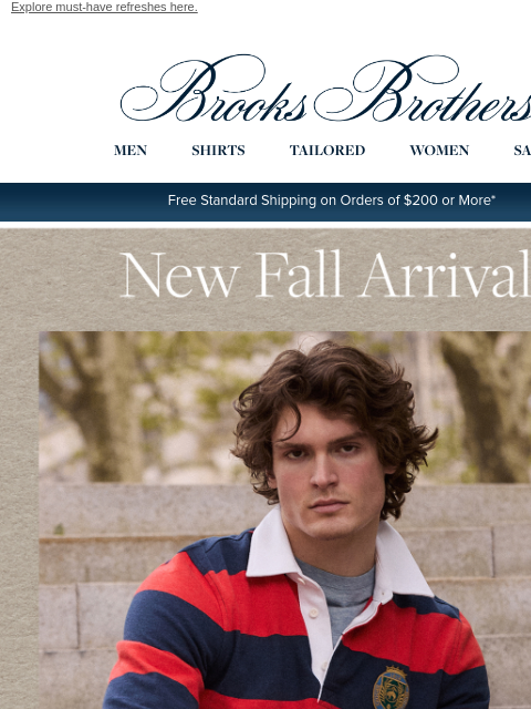 brooksbrothers newsletter: New arrivals are in