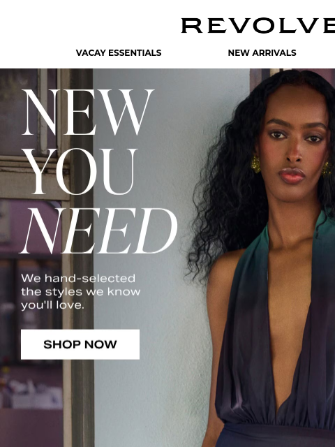 revolve newsletter: NEW NEW NEW