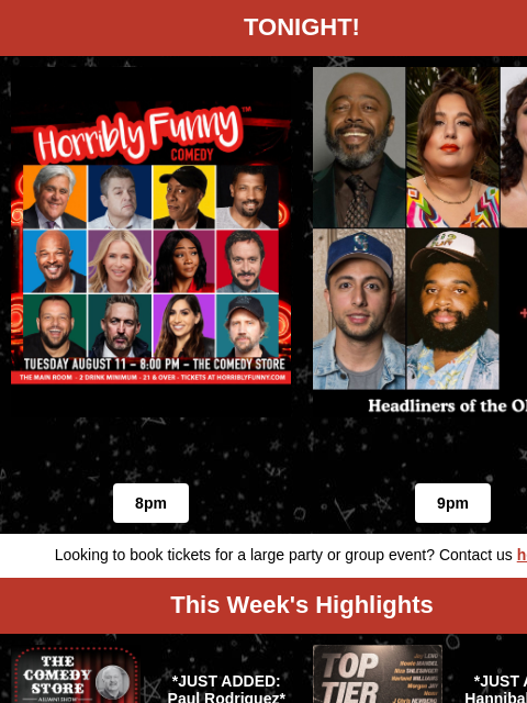 comedystore newsletter: Iliza Shlesinger, Chelsea Handler, Donnell Rawling...