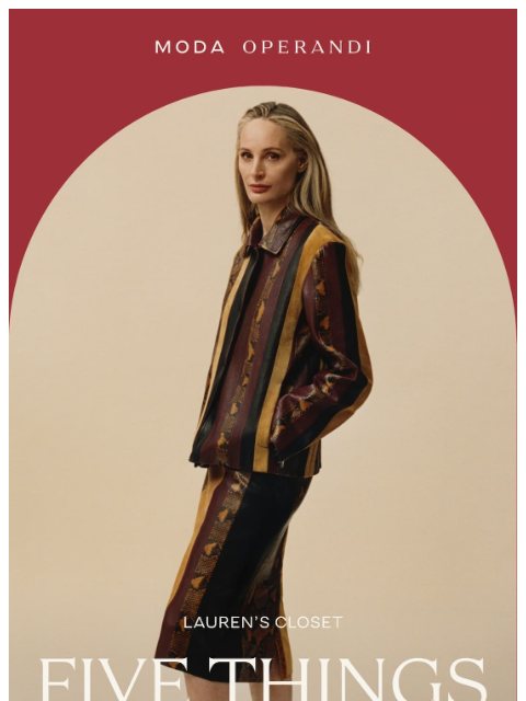 modaoperandi newsletter: Five things worth the money
