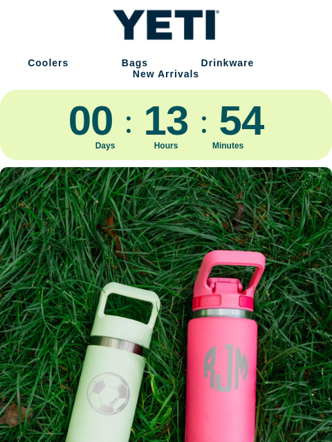 yeti newsletter: Last Chance For Free Customization